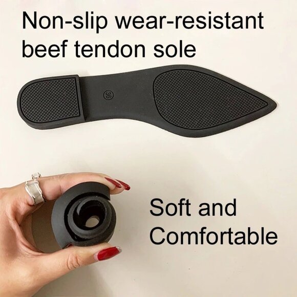 Zebra Print Flat Fashion Shoes Women Pointed Shoes Knitted Comfortable Size 9 - Picture 7 of 9